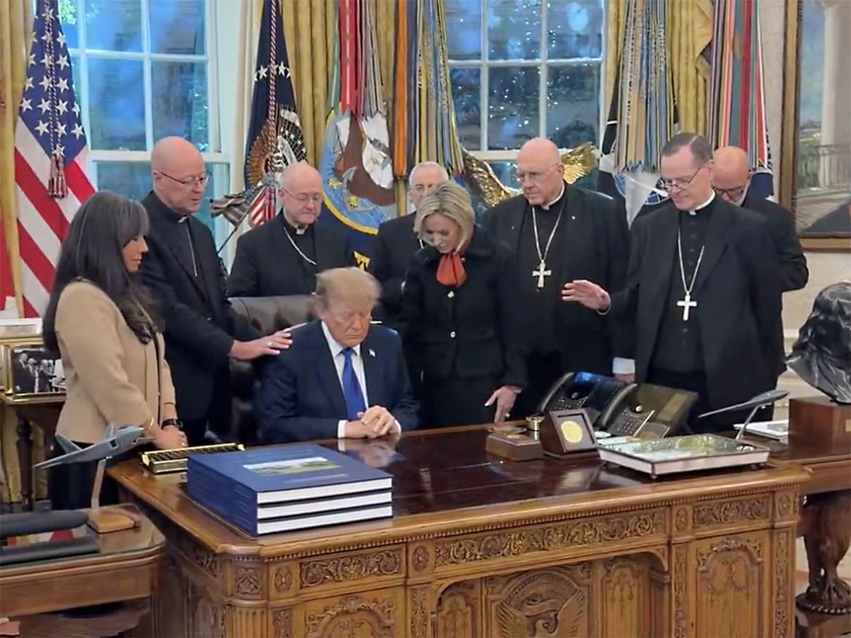 Catholic bishops accuse White House of manipulation over prayer video